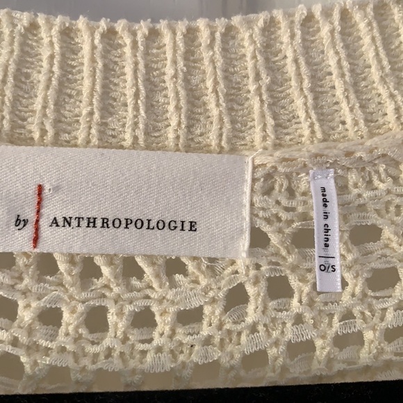 Anthropologie open mix knit cardigan beige one size‎ lagenlook oversized duster - Picture 2 of 11